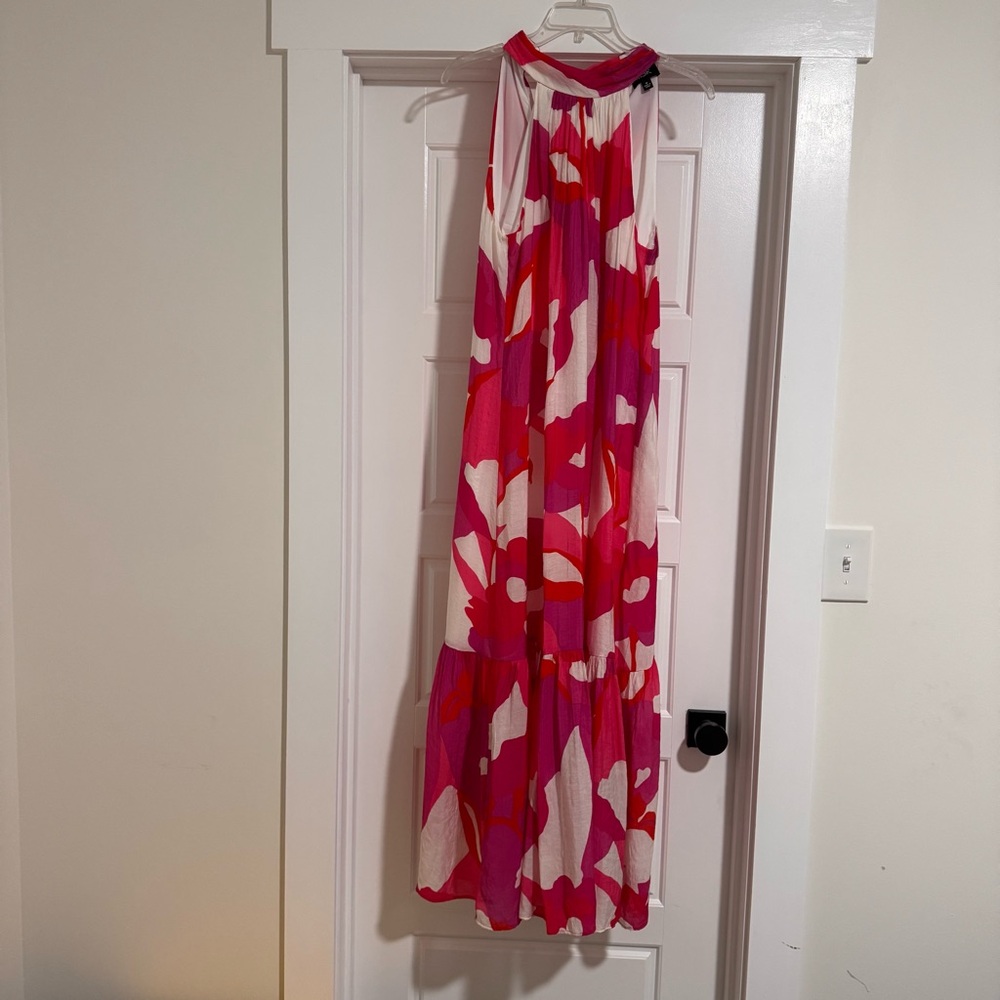 MSK Pink and White Floral Kentucky Derby‎ Dress